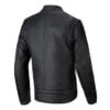 ALPINESTARS DYNO LEATHER JACKET BLACK, RUBY RED ECRU