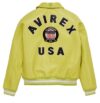 Icon Limeaide Avirex Bomber Leather Jacket