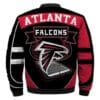 Atlanta Falcons Red and Black 3D Printed Bomber Jacket - Image 2