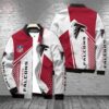 Atlanta Falcons White and Red Bomber Full-Zip Jacket