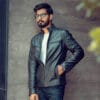 Men Designer Choice Plain Black Leather Jacket - Image 2