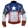 Captain America Blue Leather Jacket