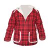 Checked- Red Leather Jacket
