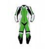 Green Women Motorbike Leather Suits