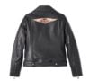 Harley-Davidson Women's 120th Anniversary D-Pocket Biker Leather Jacket - Black - Image 2