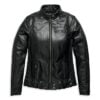 Harley-Davidson Women's Enodia Leather Riding Jacket Black