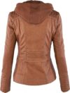 Lock and Love Women's Removable Hooded Leather Jacket - Image 2