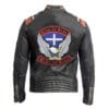 Men’s Black Rough and Tough Leather Jacket - Image 3