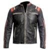 Men’s Black Rough and Tough Leather Jacket