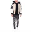 Mens 8 Ball Sand Bomber Leather Jacket – Faux Fur Hood - Image 3