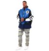 Men’s 8 Ball Genuine Leather Jacket B&T Blue - Image 3