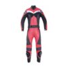 Pink Women Motorbike Leather Suits