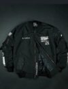 Techwear Black Bomber Jacket