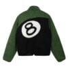 Stussy 8 Ball Sherpa Reversible Jacket ‘Green’