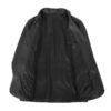 Women’s Classic Three Button Leather Blazer Janet Black - Image 2