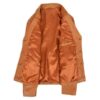 Women’s Classic Three Button Leather Blazer Ruth Tan - Image 4