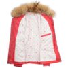 Women’s Leather Jacket with Detachable Collar Dalia Red - Image 6