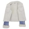 Women’s Real Sheepskin Trucker Jacket Kylie Denim Blue - Image 5