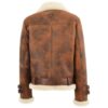 Women’s Sheepskin Aviator Cross Zip Pilot Jacket Lena Vintage - Image 5