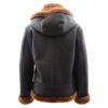 Women's Sheepskin B3 Jacket Naomi Brown Ginger Fur - Image 2