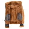 Women's Sheepskin B3 Jacket Naomi Brown Ginger Fur - Image 4