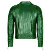 Forest Green Biker Leather Men Jacket - Image 2