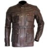 Men Brown Leather Jacket