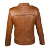 Camel Brown Men Leather Jackets - Image 2
