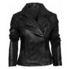 Layered- Men’s Black Leather Jacket