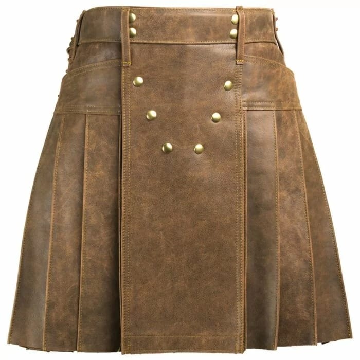 vintage-leather-kilt.jpg Vintage Leather Kilt for Men's - Image 1