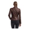 Classic- Women’s Brown Leather Jacket - Image 3