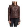 Classic- Women’s Brown Leather Jacket