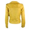 Lime Yellow Women’s Stylish Leather Jacket - Image 2