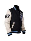 Beverly Hills Cop Axel Foley Detroit Lions Letterman Biker Jacket - Image 3