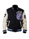 Beverly Hills Cop Axel Foley Detroit Lions Letterman Biker Jacket