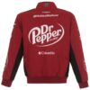 Bubba Wallace JH Design Dr. Pepper Twill Full-Snap Bomber Jacket - Image 2