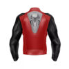 Men's Spider Man Red & Black Racing Riding Motorbike Cowhide Leather Jacket - Image 2