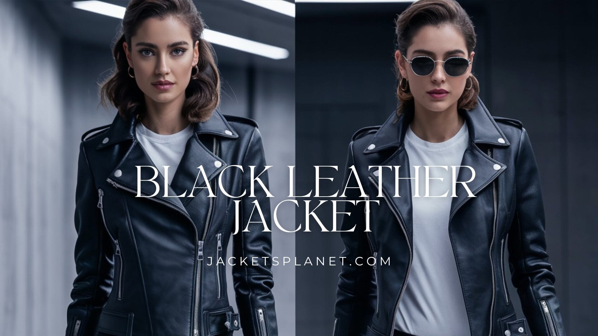 What is the Blocks Women’s Black Leather Jacket?
