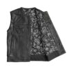 Bandit Leather Motorcycle Vest for Men Classic Biker Style