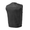 Hornet Leather Club Vest for Men Classic Biker Style - Image 5