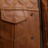 Timber Leather Vest for Men Motorcycle Style
