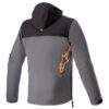 Alpinestars Sherpa Hoodie Tar Grey, Red Fluo - Image 2