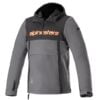 Alpinestars Sherpa Hoodie Tar Grey, Red Fluo