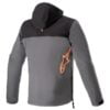 Alpinestars Sherpa Hoodie Tar Grey, Red Fluo - Image 2