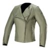 Alpinestars Women’s Alice Leather Jacket Military Green