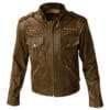 Braun- Men’s Leather Jacket