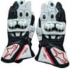 Alpinestars Gp Plus Leather Motorcycle Bike Riding Gloves White Black Red