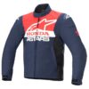 Alpinestars Honda SMX Waterproof Softshell Jacket Night Navy, Bright Red