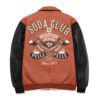 HERITAGE Brown & Black Leather Jacket - Image 2