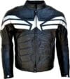 Captain America Black Leather Jacket